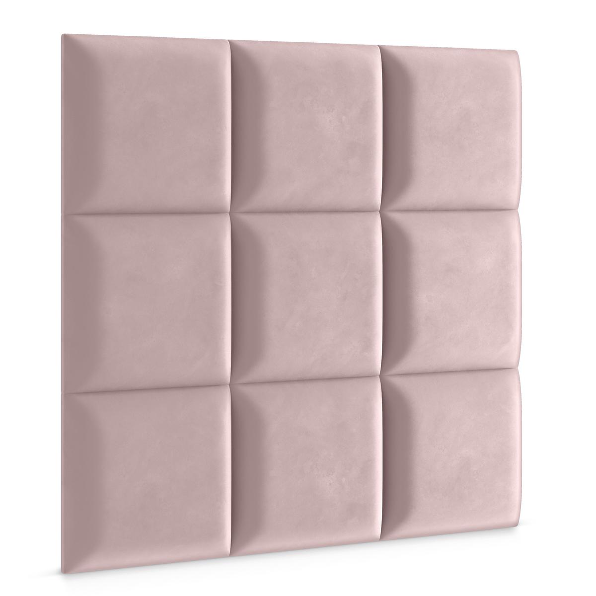 Panele tapicerowane 30x30 na ścianę kwadrat różowy nr. 3