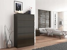 Komoda MODERN 121x70 cm wenge z szufladami do biura sypialni lub salonu - Miniaturka zdjęcia nr 2