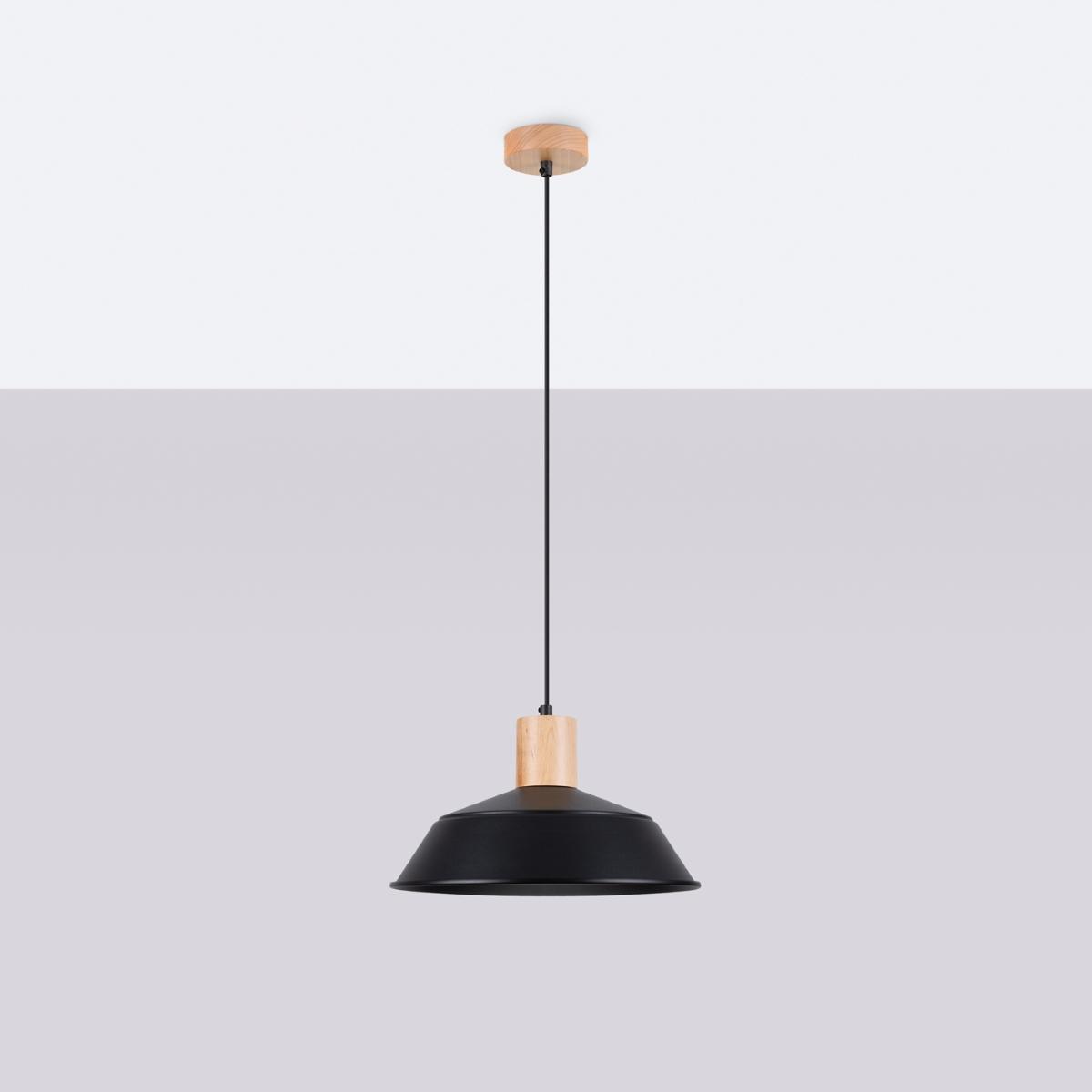 Lampa wisząca FANO czarna 120x34x34cm nowoczesna E27 do salonu nr. 2