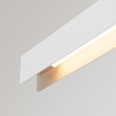 Lampa wisząca SPARK biała 120x8x100cm nowoczesna G13 do salonu - Miniaturka zdjęcia nr 6