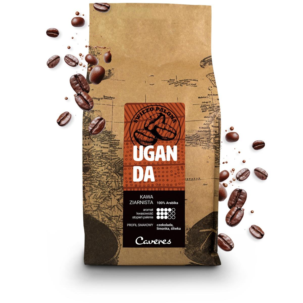 Caveres UGANDA Kawa ziarnista 1kg