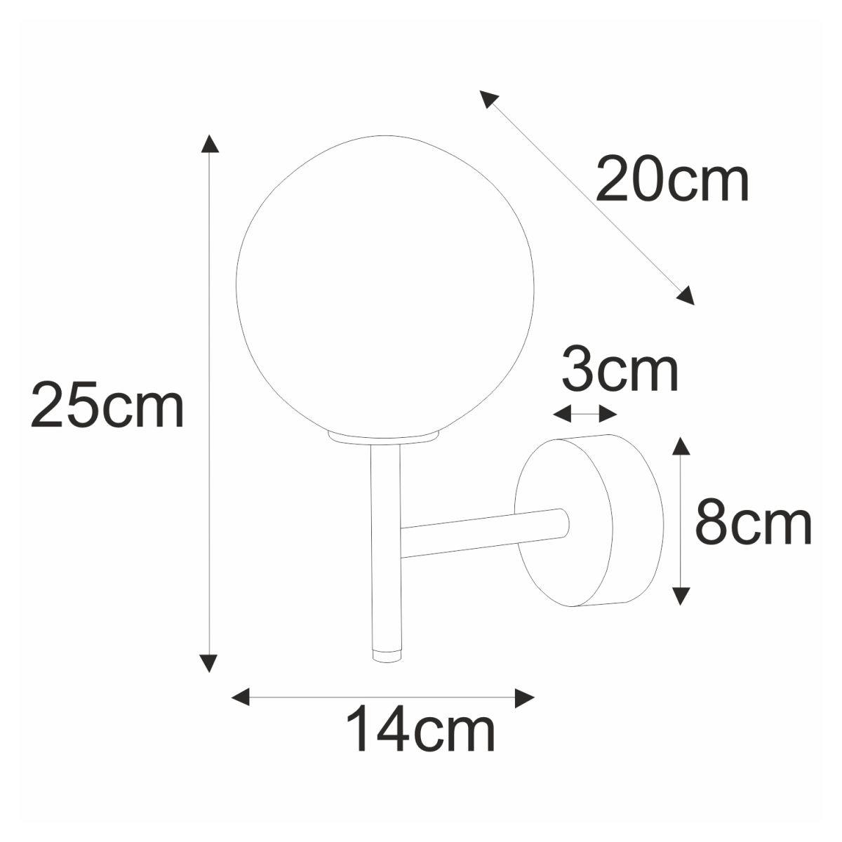 Kinkiet K-4884 FARO 20x25x14 cm do salonu lub pokoju czarny/biały matowy nr. 2