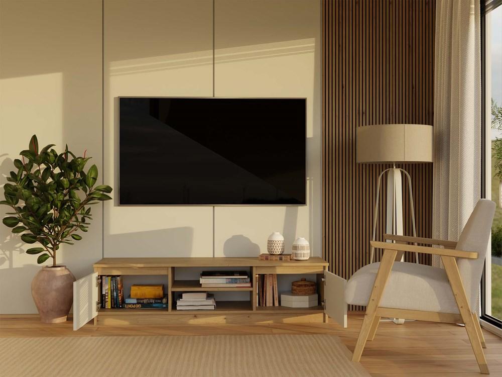 Szafka RTV Malwa 36x140x40 cm do salonu dąb artisan kaszmir beż nr. 3