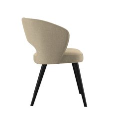 Krzesło DELUXE KR-8 50x60x85 cm welurowe do jadalni beżowy - Miniaturka zdjęcia nr 3