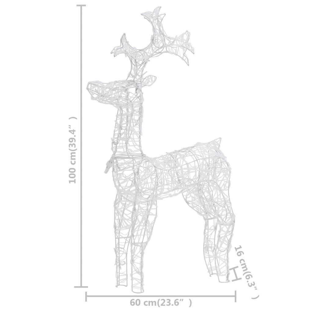 Renifery ozdobne, 2 szt., 60x16x100 cm, akryl nr. 10