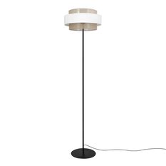 Lampa podłogowa K-5275 CEZAR 40x164x40 cm do salonu lub pokoju biały/beżowy - Miniaturka zdjęcia nr 1