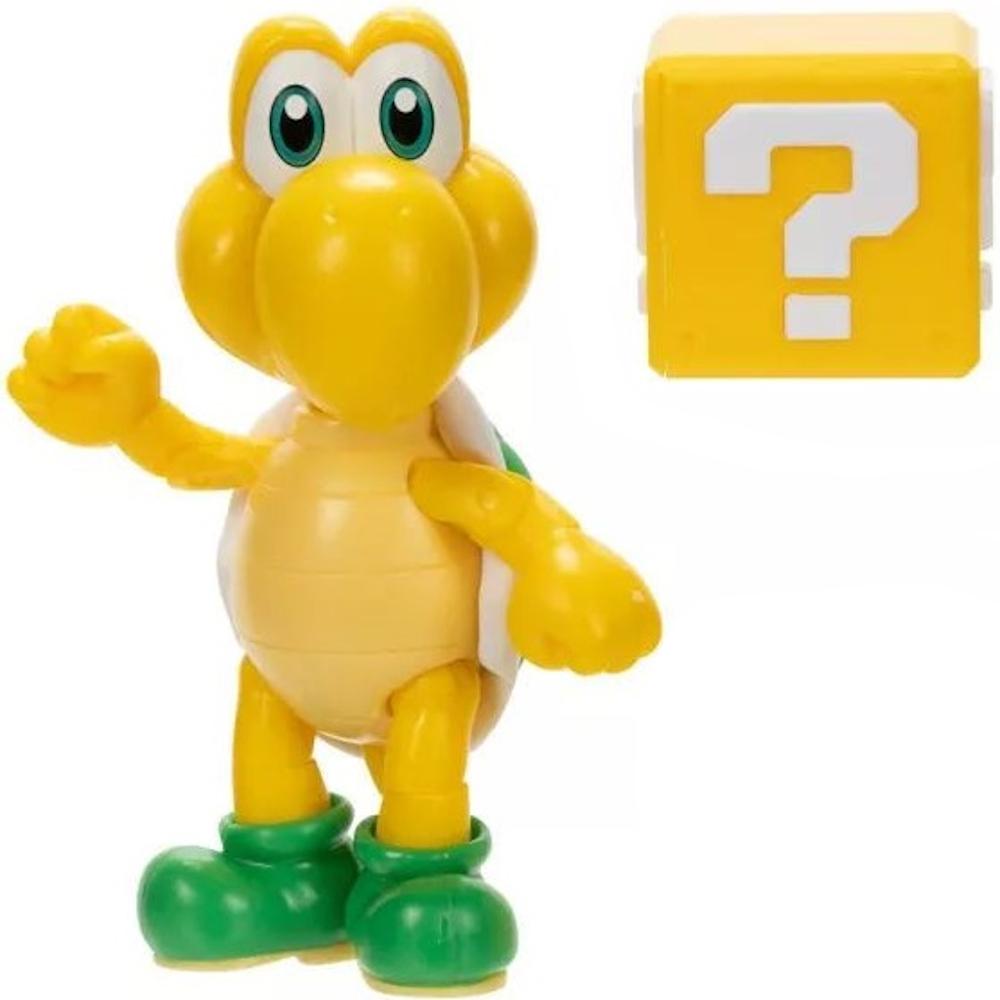 ORYGINALNA RUCHOMA FIGURKA KOOPA TROOPA + ? BLOCK SUPER MARIO JAKKS PACIFIC  nr. 2