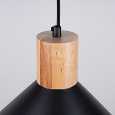 Lampa wisząca JAGA czarna 120x30x30cm nowoczesna E27 do salonu - Miniaturka zdjęcia nr 8