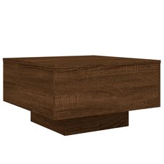 Stolik kawowy 55x55x31 cm brązowy dąb elegancki do salonu - Miniaturka zdjęcia nr 7