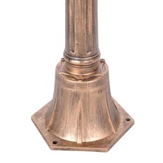 Lampa ogrodowa stojąca K-6006A / LOZANA 24x114x24 cm do ogrodu czarny/złoty - Miniaturka zdjęcia nr 4