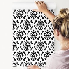 Tapeta Czarno-Białe ORNAMENTY Eleganckie Wzory  - Miniaturka zdjęcia nr 4