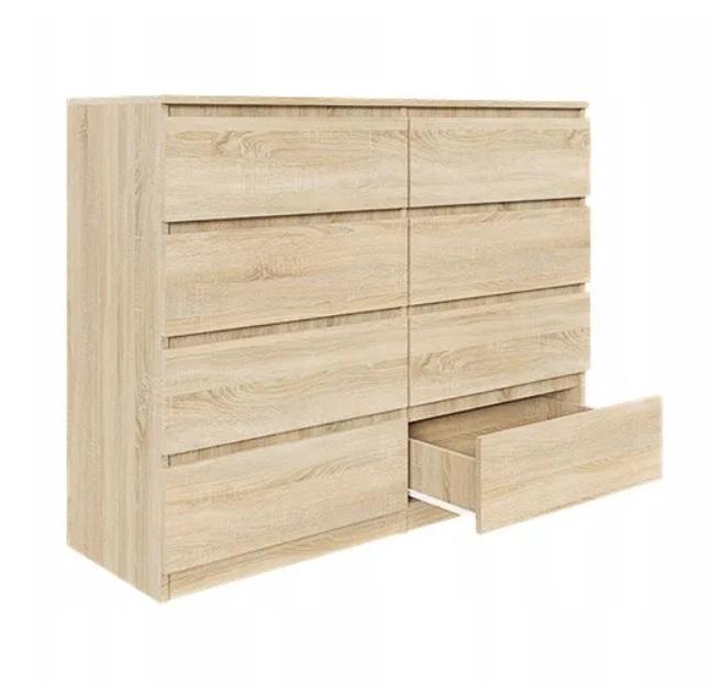 Komoda MARTUSIA 100x97x40 cm z szufladami 8 szuflad do pokoju dziecka dąb sonoma nr. 2