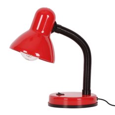 Lampka biurkowa K-MT-203 CARIBA 22x30x13 cm do salonu lub pokoju czerwony