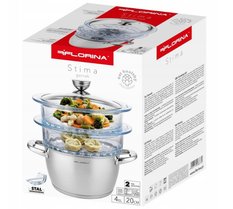 Garnek Do Gotowania Na Parze Pyrex 4 Florina Stima - Miniaturka zdjęcia nr 3