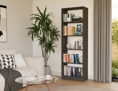 Regał Onyx 182x60x30 cm do sypialni salonu biura antracyt - Miniaturka zdjęcia nr 2
