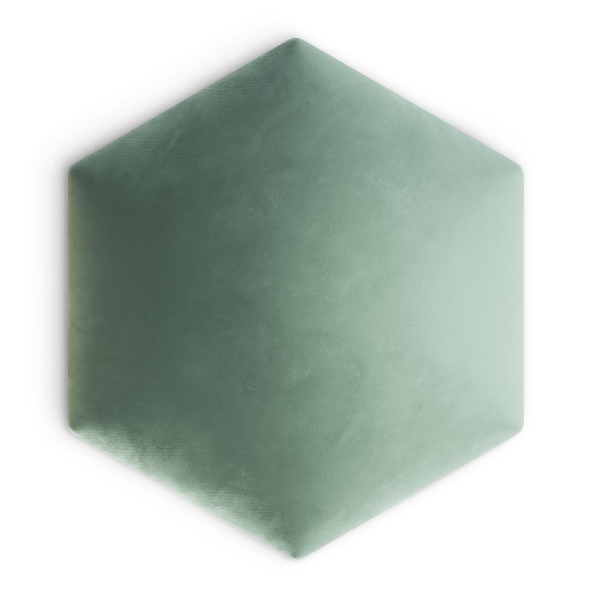 Panele tapicerowane 35x40 hexagon magic velvet miętowy nr. 2