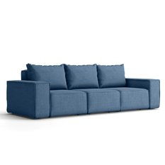 Sofa 3 osobowa ogrodowa niebieska 245x88x73 cm