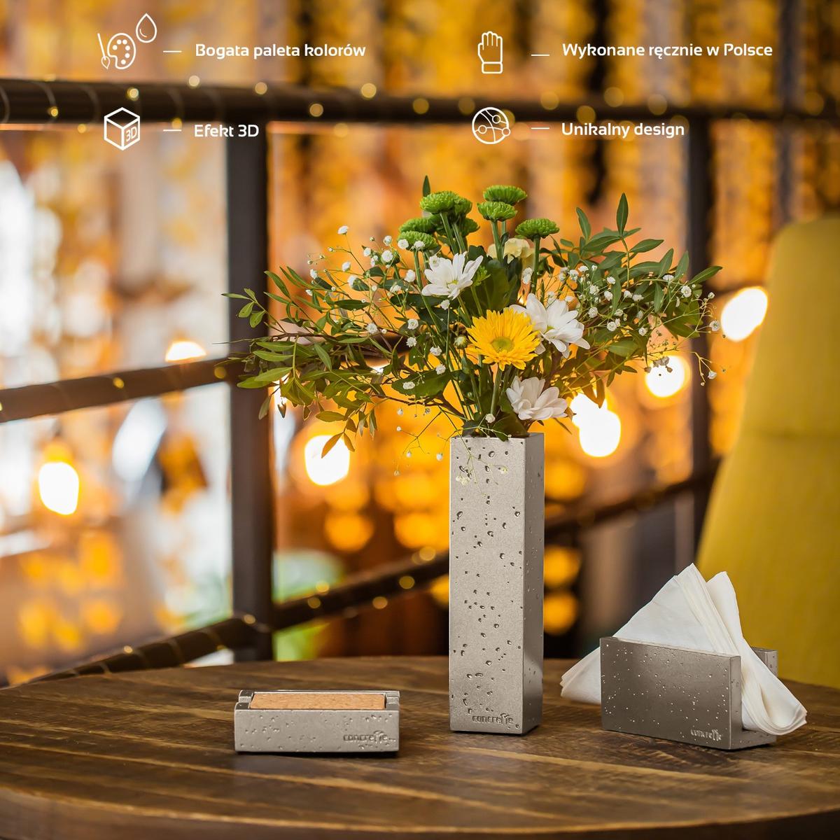 Pojemnik na podkładki Loft Brass Poli nr. 5