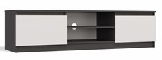 Szafka RTV Malwa 36x140x40 cm do salonu stolik pod telewizor antracyt biały - Miniaturka zdjęcia nr 1