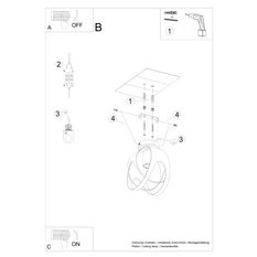 Plafon TULOS biały 21x16x16cm E27 nowoczesna lampa do salonu  - Miniaturka zdjęcia nr 5