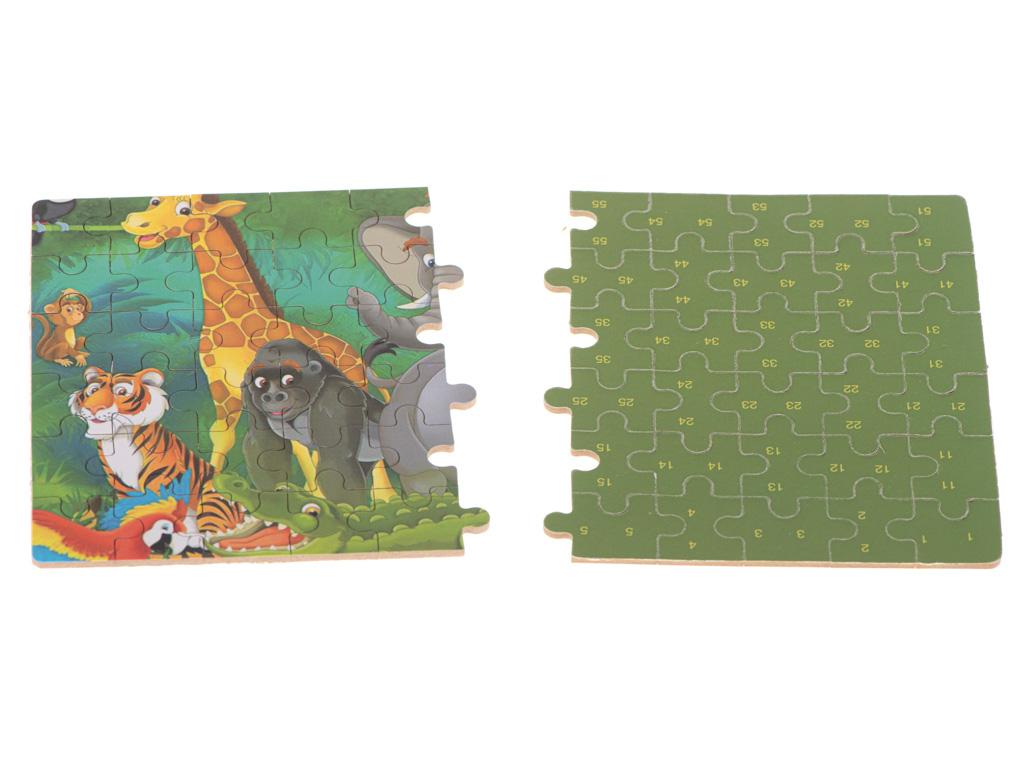 Puzzle dla dzieci bajkowe w puszce dżungla 60 elementów nr. 2