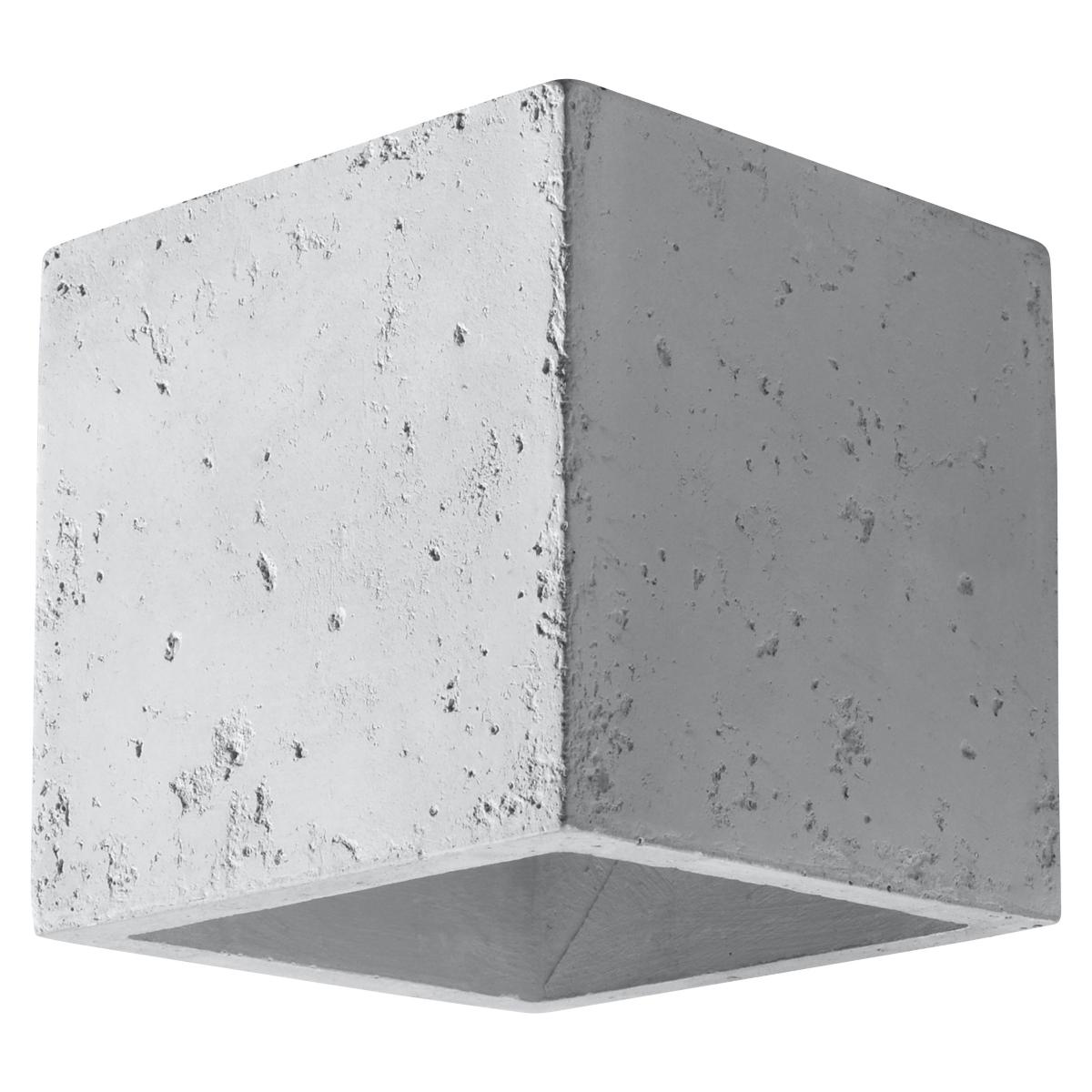 Kinkiet QUAD 10x12x10cm nowoczesny beton G9 do salonu