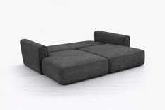 Kanapa z funkcją spania ITALY 250x100x82 cm FLOW 25 trzyosobowa sofa rozkładana antarcyt - Miniaturka zdjęcia nr 7