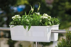 Skrzynka na balustradę Wave 60, Doniczka balkonowa + keramzyt 2l - Miniaturka zdjęcia nr 3