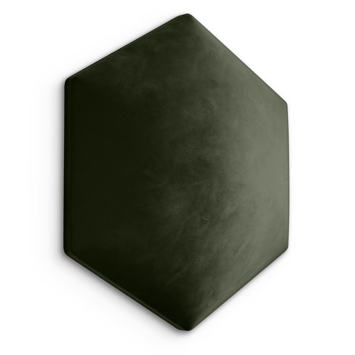 Panele tapicerowane 35x40 cm na ścianę hexagon khaki