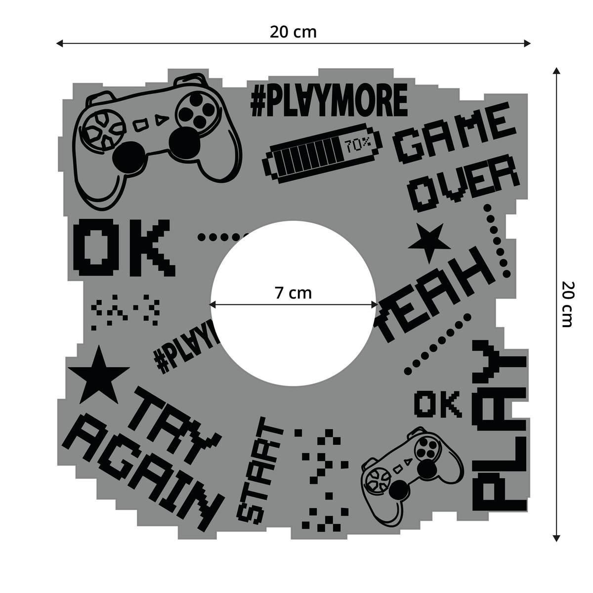 Naklejka Pod Włącznik Światła Game Over Gra 20x20 Piksele Kontroler Dla Chłopca nr. 2