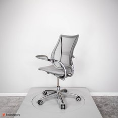 Fotel biurowy Humanscale Liberty – ergonomiczny, siatkowe oparcie, tapicerowane siedzisko, automatyczny mechanizm samoważący - Miniaturka zdjęcia nr 2