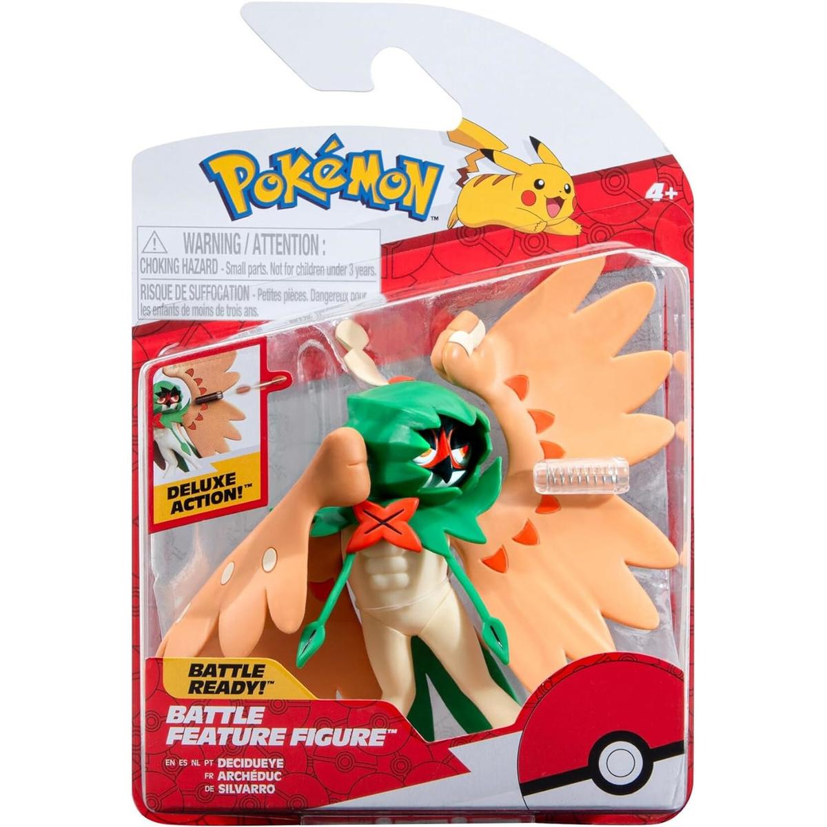 POKEMON ORYGINALNA FIGURKA BATTLE FEATURE FIGURE AKCJI DELUXE DECIDUEYE