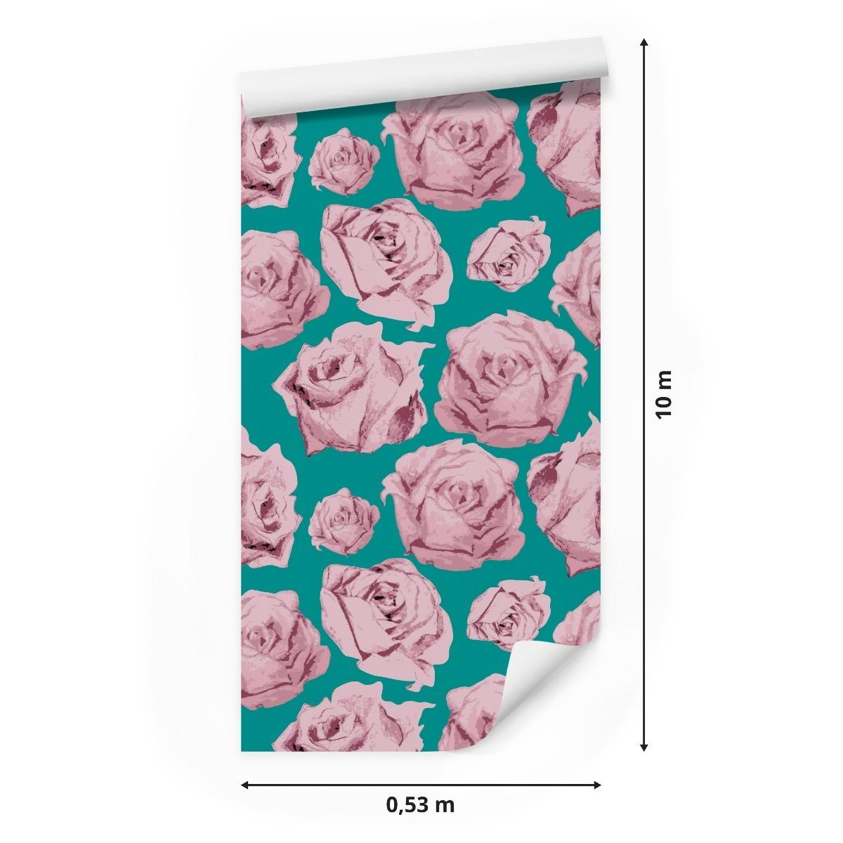 Tapeta do Sypialni RÓŻE Kwiaty Dekoracja Ścienna  nr. 2