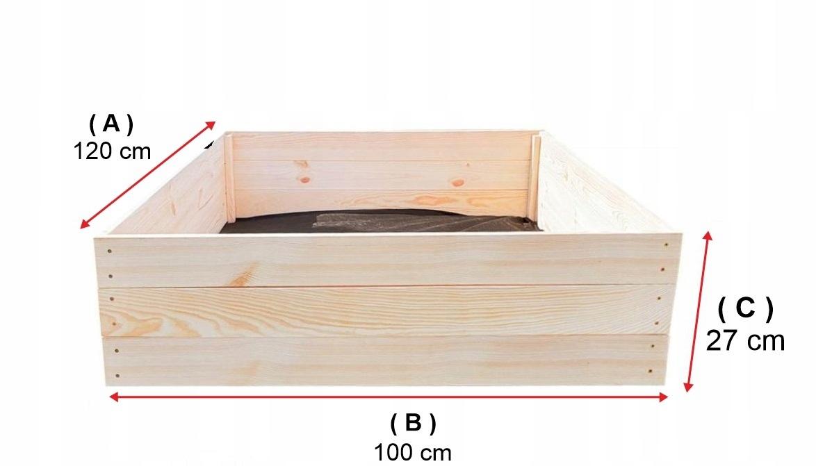 Warzywniak skrzynia na warzywa inspekt zielnik 120x100x27 poradnik gratis do ogrodu nr. 2