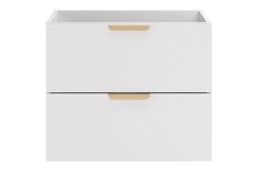 Szafka łazienkowa pod umywalkę 60 cm Aster White biała gładka do łazienki  - Miniaturka zdjęcia nr 2