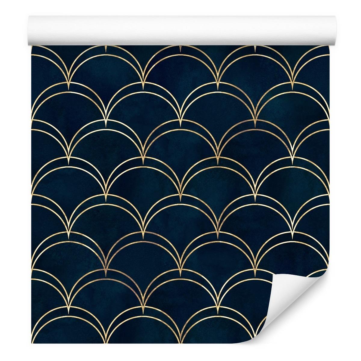 Tapeta Dekoracyjna Granatowy GEOMETRYCZNY Wzór  nr. 4