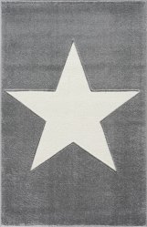 Dywan dziecięcy Big Star Grey 120x180 cm do pokoju dziecięcego szary z gwiazdą - Miniaturka zdjęcia nr 2