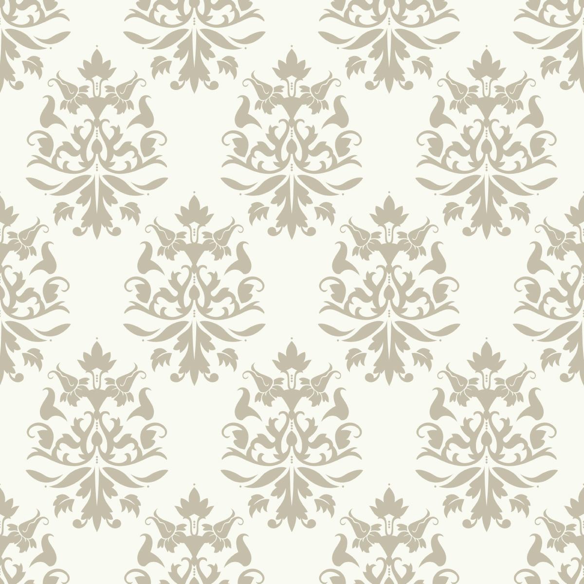 Tapeta Ścienna Beżowe ORNAMENTY Damasceńskie Dekor  nr. 7