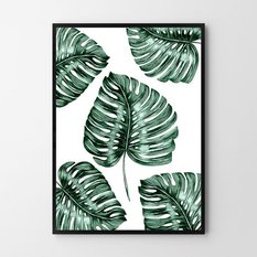 Plakat pattern monstera 30x40 cm dekoracja ścienna bez ram  - Miniaturka zdjęcia nr 1