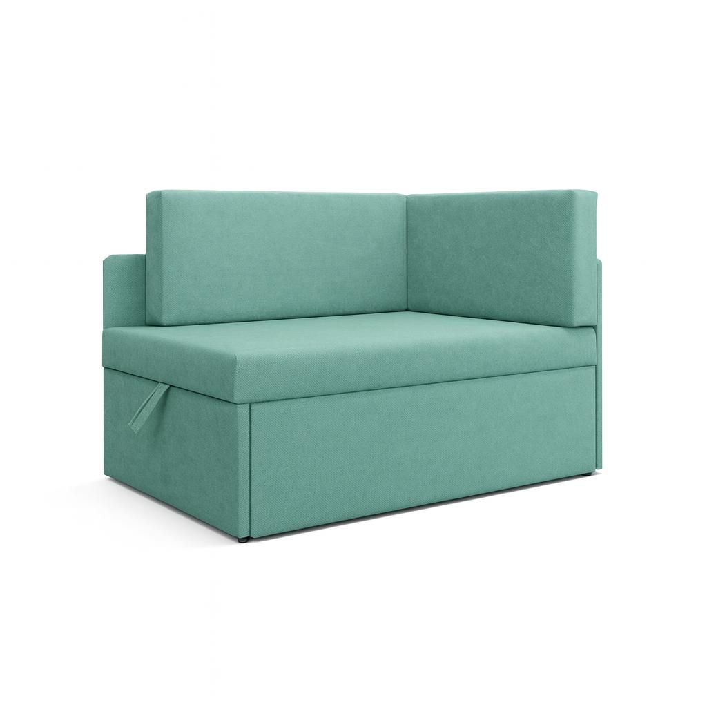 Sofa rozkładana dziecięca Viluś 108x81x78 cm narożnik jednoosobowy do pokoju z funkcją spania i przechowywania dla dzieci miętowy nr. 2