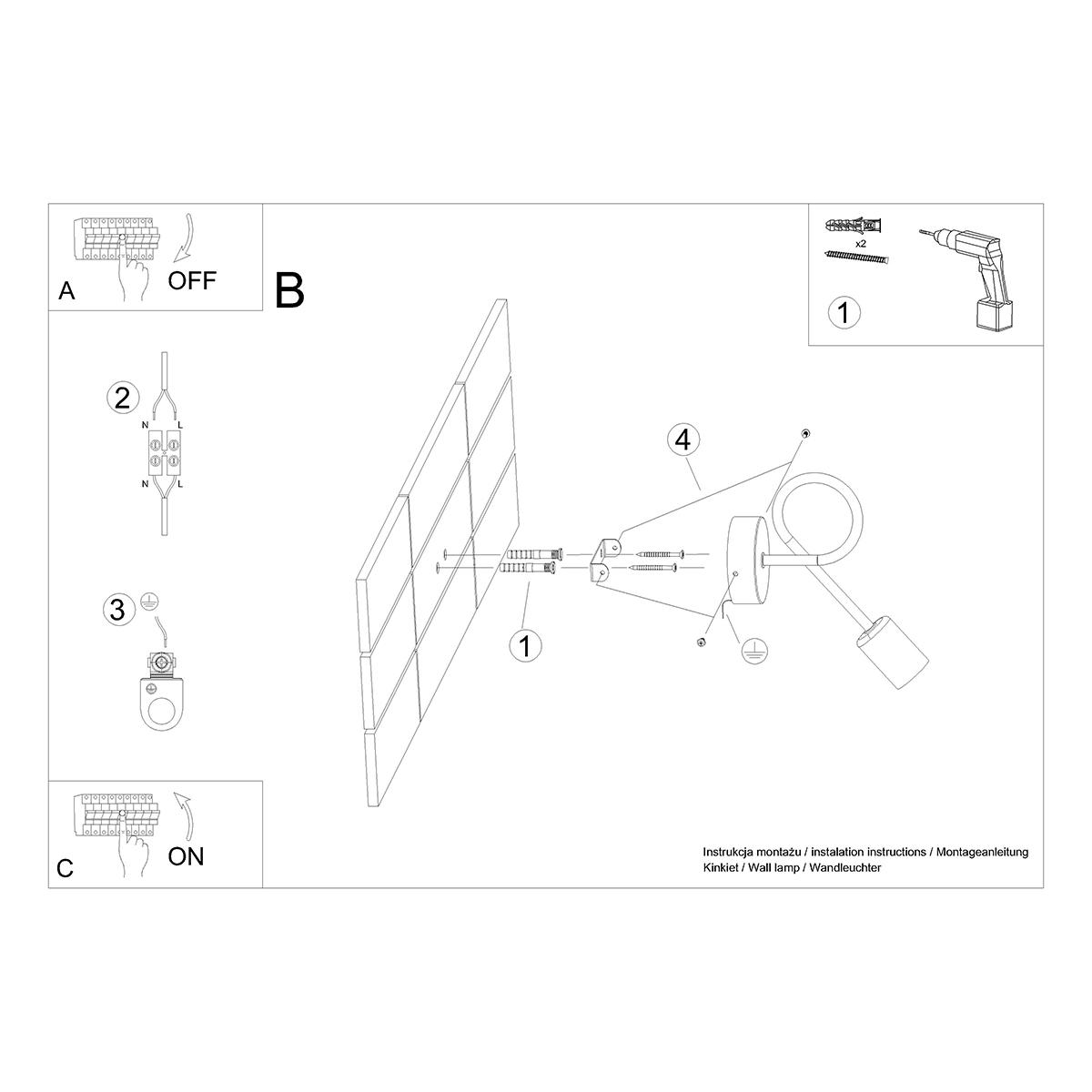 Kinkiet LOOP chrom 20x8x25cm E27 nowoczesny do salonu nr. 6