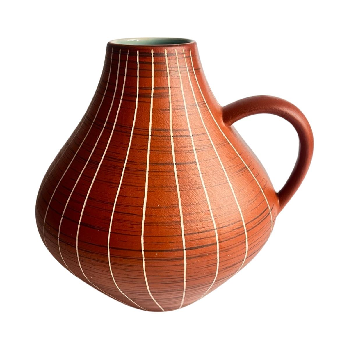 Ceramiczny wazon z uchem Gramann Keramik, Niemcy, lata 70. nr. 10