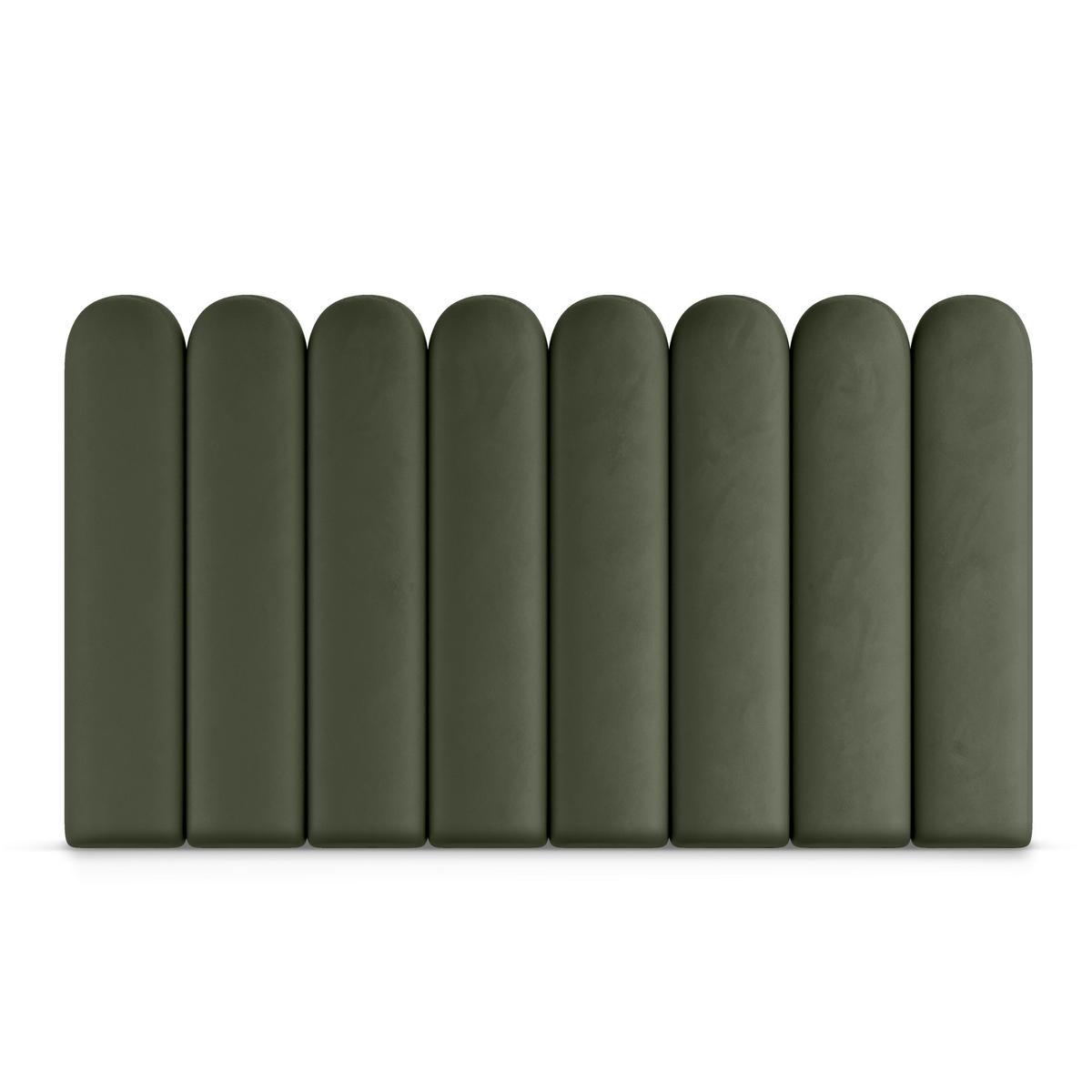 Panele tapicerowane 20x60 cm na ścianę płotek khaki nr. 4