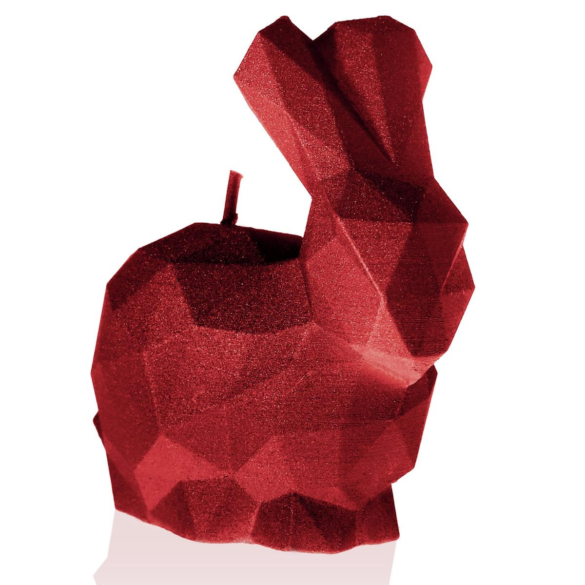 Świeca Rabbit Low-Poly Red Small