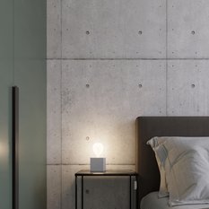 Lampa biurkowa ARIZ 10x10x10 cm nowoczesna lampka biurkowa loft E27 beton szary do biura pokoju - Miniaturka zdjęcia nr 8