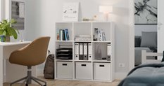 Regał Malax 110,5x110,5x30 cm do sypialni salonu biały - Miniaturka zdjęcia nr 8