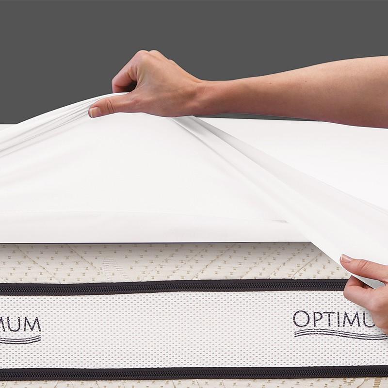 Ochraniacz na materac 200x200 cm wodoodporny 3 warstwowy do sypialni 