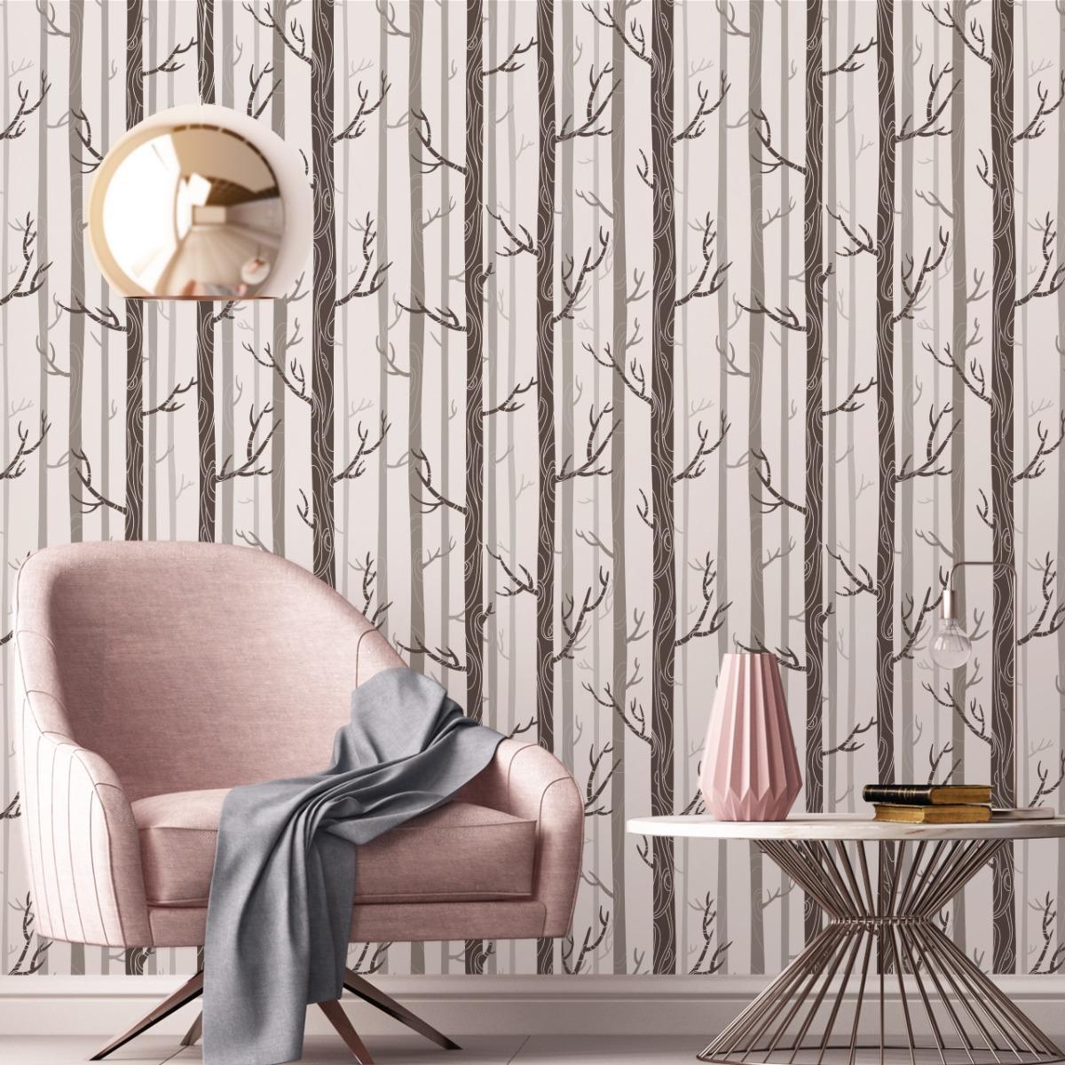 Tapeta Na Korytarz Pastelowe DRZEWA Natura Retro 53x1000 nr. 5