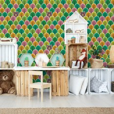 Tapeta, uroczy Miś wśród kolorowych drzew - Miniaturka zdjęcia nr 4