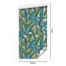 Tapeta Do Salonu Egzotyczne LIŚCIE Monstera Natura 53x1000  - Miniaturka zdjęcia nr 2